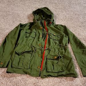 Market and Spruce Chaplin Essential hooded anorak cargo jacket